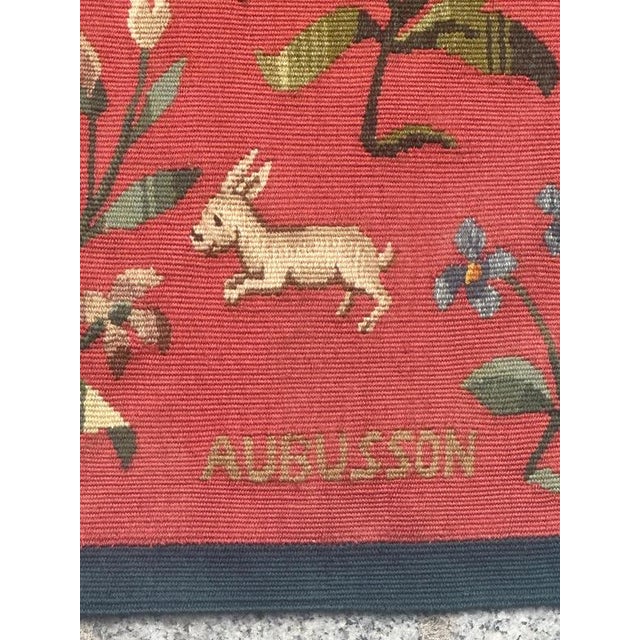 Mid-Century French Handwoven Wool Aubusson Tapestry, 1940s For Sale - Image 15 of 18