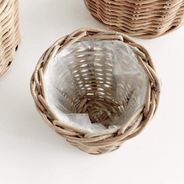Farmhouse Normandy Tapered Basket Planters, Set Of 3 For Sale - Image 3 of 4