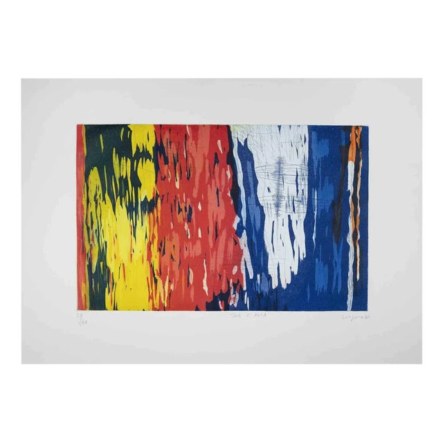 Antonio Corpora, The South and North, Lithograph, 1986 For Sale