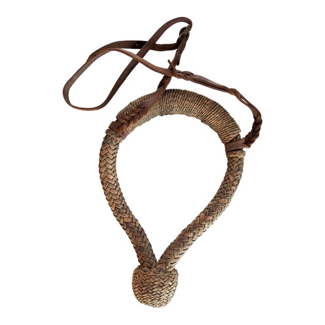 Vintage Handmade Rawhide Bosal & Headstall For Sale