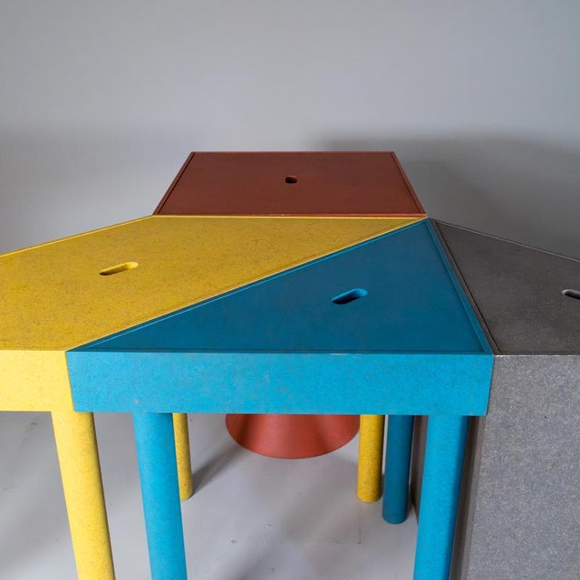 Tangram Table by Massimo Morozzi for Cassina, 1988, Set of 4 For Sale - Image 6 of 18
