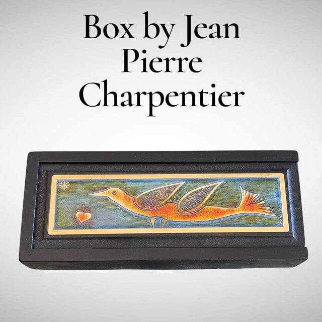 Beautiful handmade box Unique piece Artist: Jean-Pierre Chevalier This piece has an attribution mark, I am sure that it is...