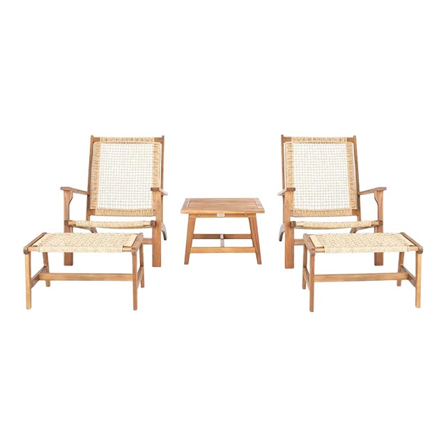 Chantelle 5 Piece Living Set - Natural For Sale