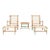 Chantelle 5 Piece Living Set - Natural For Sale