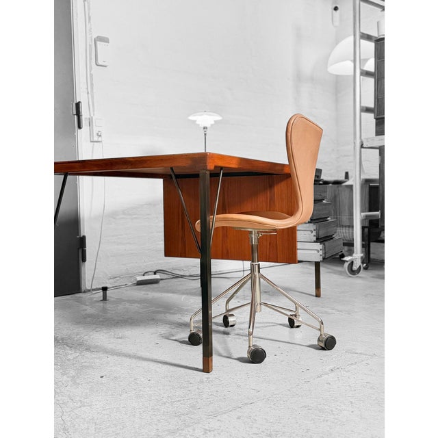 Teak Desk by Peter Hvidt & Orla Mølgaard-Nielsen for Søborg Furniture Factory For Sale - Image 12 of 13