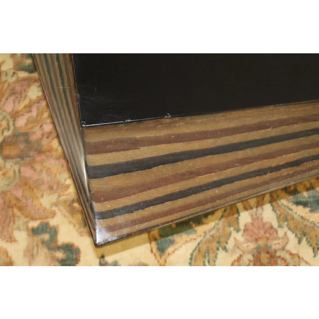 1970s Italian Ebony and Slate Mid Century Coffee Table Attributed to Tobia Scarpa For Sale - Image 10 of 13