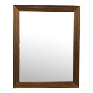 Mid 20th Century Ranch Oak Mirror