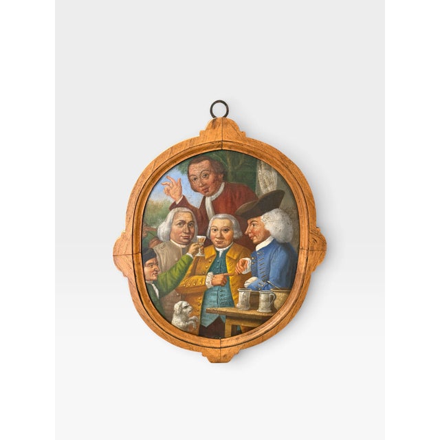 Unknown, Drinkers, 1800s, Oil on Canvas For Sale - Image 8 of 8