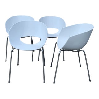 1970s Vintage Sintesi of Italy Large Orbit Chairs - Set of 4 For Sale