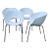 1970s Vintage Sintesi of Italy Large Orbit Chairs - Set of 4 For Sale