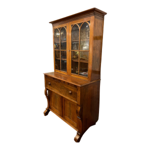 Empire Late 1800's Walnut Butler's Secretary Desk