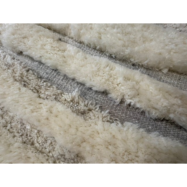Rh Eli Wool Rug – 12' × 15' Natural | Hand-Knotted New Zealand Wool | Moroccan-Inspired Contemporary Design For Sale - Image 10 of 18