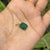 Art Deco Modernist 3.66ct Octagon Emerald Bezel Pendant in 14k Yellow Gold For Sale - Image 3 of 13