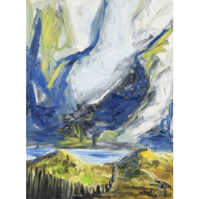Dieter Nuhr, Thunderstorm at Sea, 1985, Large Acrylic Painting For Sale - Image 9 of 9