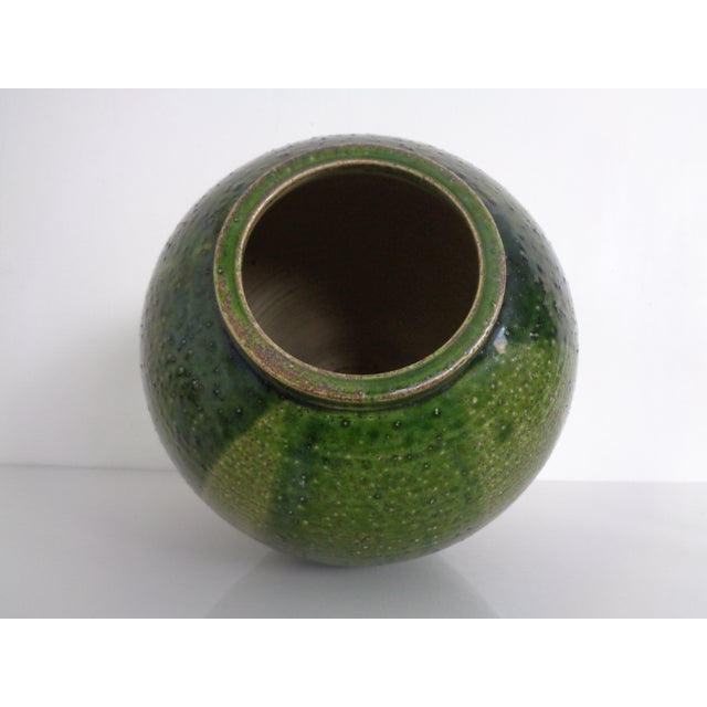 Large Glazed Studio Ceramic Vase, Italy, 1960s For Sale - Image 18 of 18