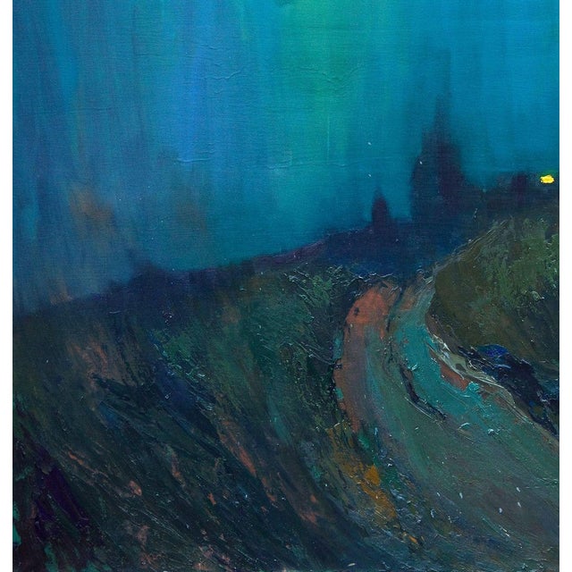 Oil Painting Fog Over the Field Natalia Korf-Ivaniuk For Sale - Image 6 of 6