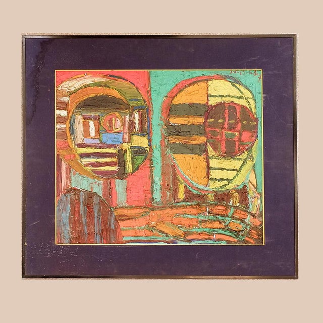 Patrick Boudon, Humanoid, Oil on Canvas, 1920s For Sale - Image 15 of 15