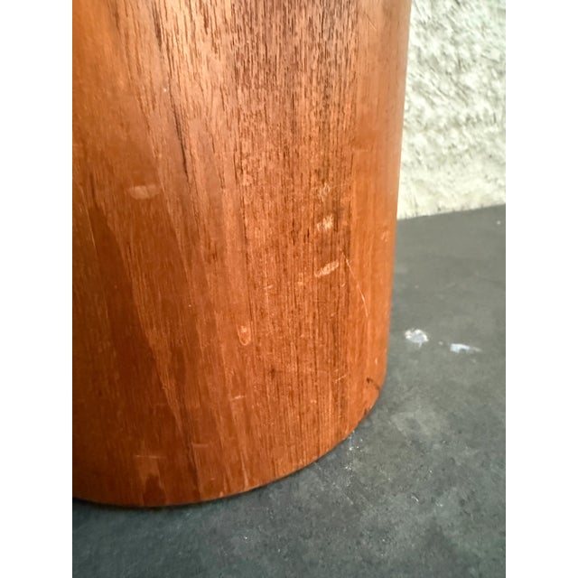 Wood Vintage Digsmed Teak Wood Ice Bucket Mid Century Danish Modern For Sale - Image 7 of 7