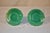 Green Pair of 19th Century English Majolica Plates For Sale - Image 8 of 13