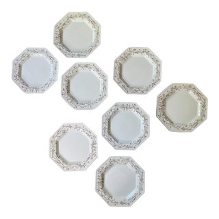 1980s English Johnson Brothers Eternal Beau Dinner Plates - Set of 8 For Sale
