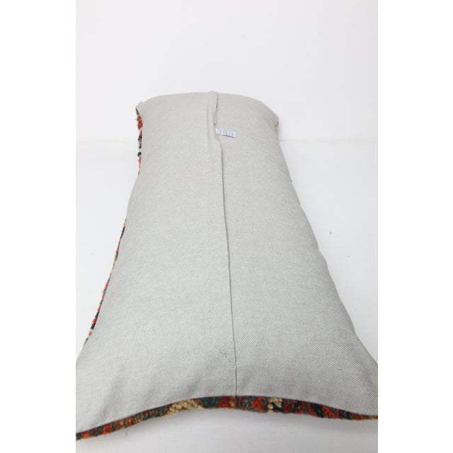 Antique Decorative Kurdish Rug Pillow Cover -16'' X 36'' For Sale - Image 10 of 10