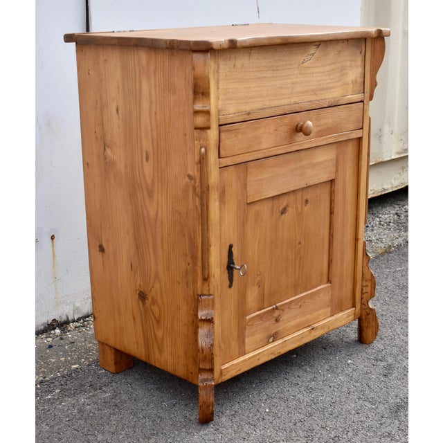 Pine One Door Lift-Top Dresser Base, Netherlands For Sale - Image 4 of 12