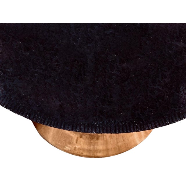 Metal Karl Springer Rain Drum Table W/Concrete Top, 1970 For Sale - Image 7 of 7