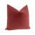 Contemporary 20" Rhubarb Designer Velvet Pillows - A Pair For Sale - Image 3 of 4