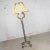 Neoclassical Monumental Neoclassical Style Iron Floor Lamp With Acanthus Leaf Design & Parchment Shade For Sale - Image 3 of 13