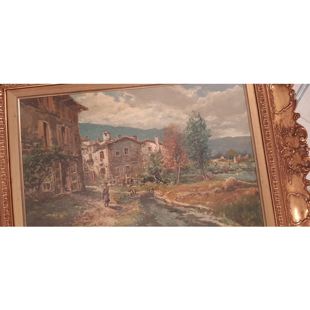 Pietro Virgilio Lietti, Rural Landscape, 1970, Oil on Canvas, Framed For Sale - Image 9 of 18