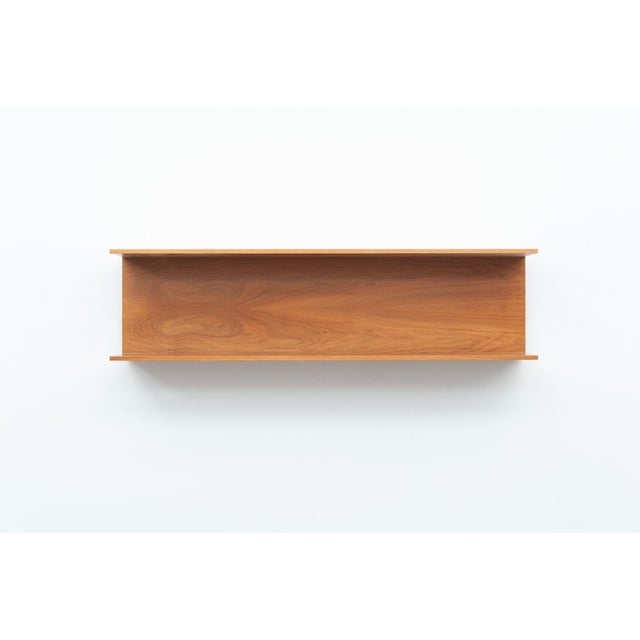 Wall Shelf in Walnut by Walter Wirz for Wilhelm Renz, 1960s For Sale - Image 9 of 9