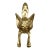 Vintage Brass Fox Head Door Knocker — Figural Animal Hardware For Sale