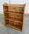 Antique Rustic Pine Open Bookcase With Plank Back For Sale - Image 4 of 10