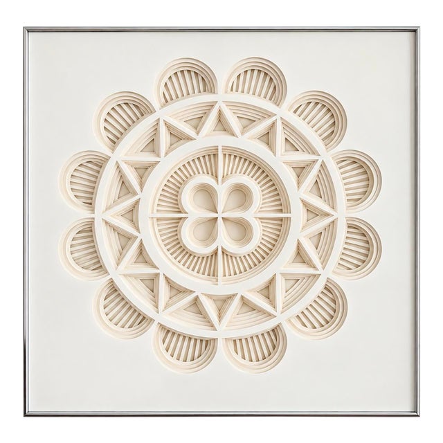 1970s Nancy Miller Hand-Cut Layered Paper Geometric Wall Art For Sale
