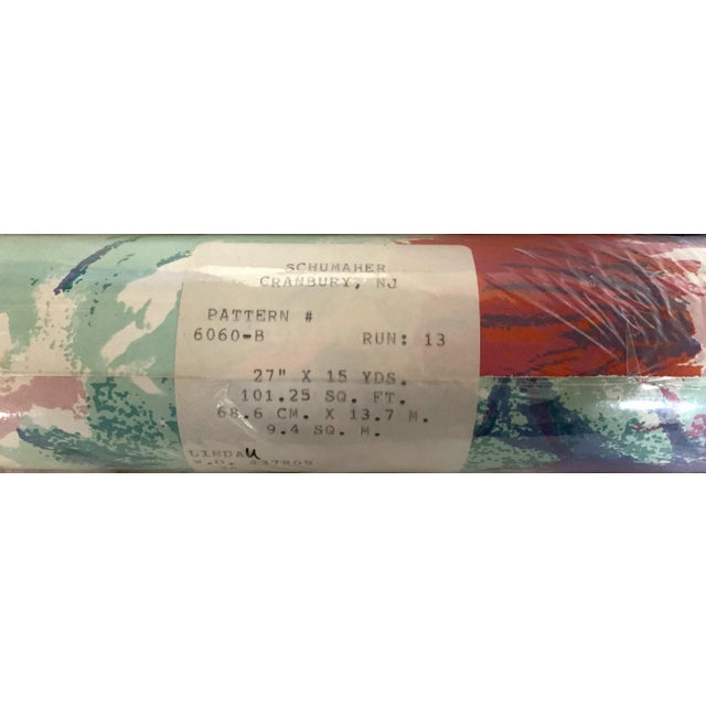 Schumacher Vintage Schumacher Wallpaper Hand-Printed Wallpaper Lindau - Sample Only For Sale - Image 4 of 5