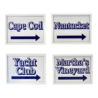 Nantucket, Martha's Vineyard Cape Cod Beach Signs For Sale