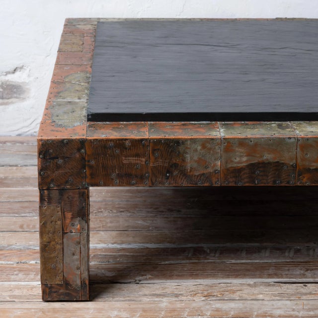 American Paul Evans Brutalist Coffee Table For Sale - Image 3 of 12