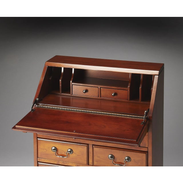 This charming secretary desk makes a multifunctional piece in your bedroom, office or family room. Use as a writing desk...