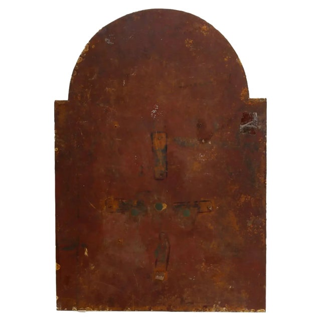 Victorian 18th Century English Hand-Painted Clock Face W/ Pastoral Scene For Sale - Image 3 of 4