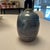 Blue and tan stoneware ceramic studio pottery vase. Numbered on the bottom. Narrow opening. No chips or cracking.