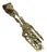 Metal Vintage Italian Rococo Style Brass Serving Utensil/ Tongs For Sale - Image 7 of 7