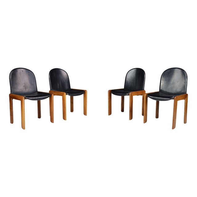Dining Chairs in the style of Tobia & Afra Scarpa, Italy, 1970, Set of 4 For Sale