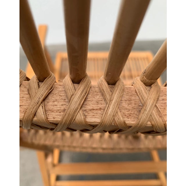 Mid-Century German Rattan Rocking Chair from Deutschen Werkstätten Hellerau, 1960s For Sale - Image 11 of 18