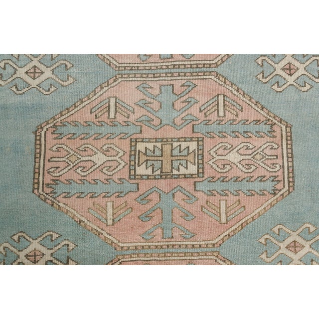 Home Living Tribal Vintage Turkish Rug For Sale - Image 10 of 10
