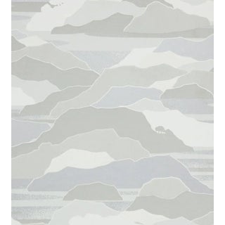 Sample - Lelievre for The House of Scalamandré Colline Wallcovering, Brume For Sale