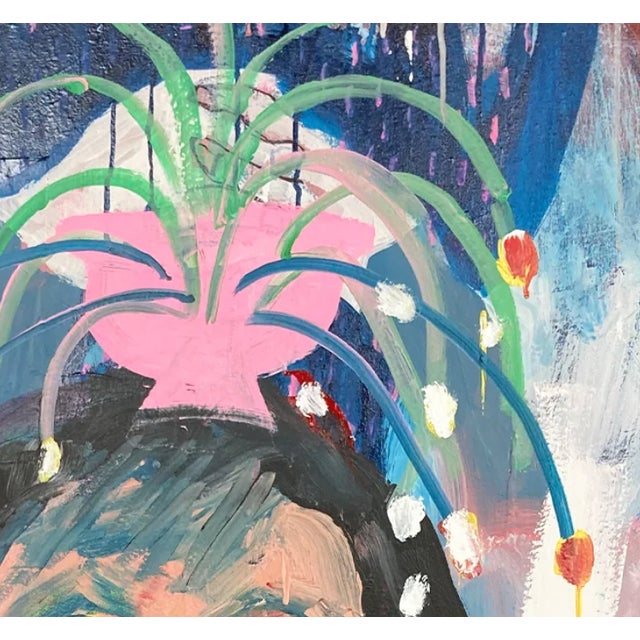 Mid-Century Modern Contemporary The Young Gertrude Stein by Patricia Zinsmeister Parker Painting For Sale - Image 3 of 4