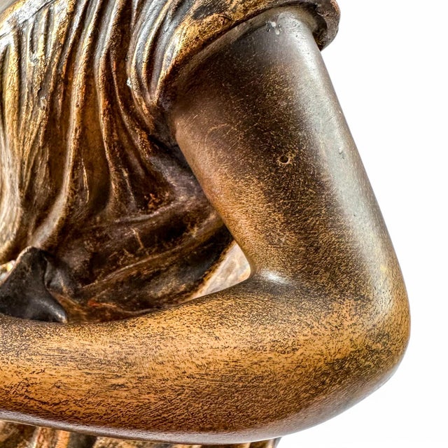 Bronzed & Gilded Terracotta Figure from Goldscheider, 1901 For Sale - Image 10 of 18