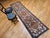 1900 - 1909 Vintage Serab Runner, Hand-Knotted Wool, Geometric Medallion Pattern, Ivory & Blue, 3x11 For Sale - Image 5 of 14