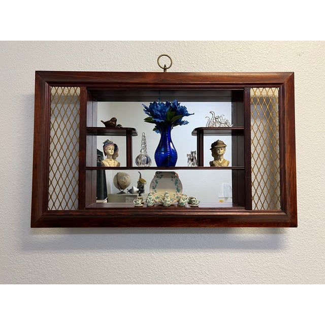 1956 Illinois Windsor Shadowbox Framed Wall Mirror For Sale In Las Vegas - Image 6 of 11