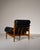 Black Leather Amiral Chair by Eric Merthen, Sweden, 1960 For Sale - Image 4 of 14
